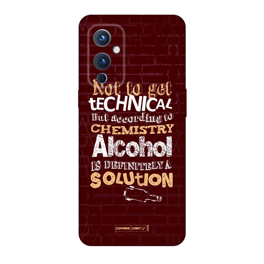 Alcohol is Definitely a Solution Original Polycarbonate Back Case for OnePlus 9