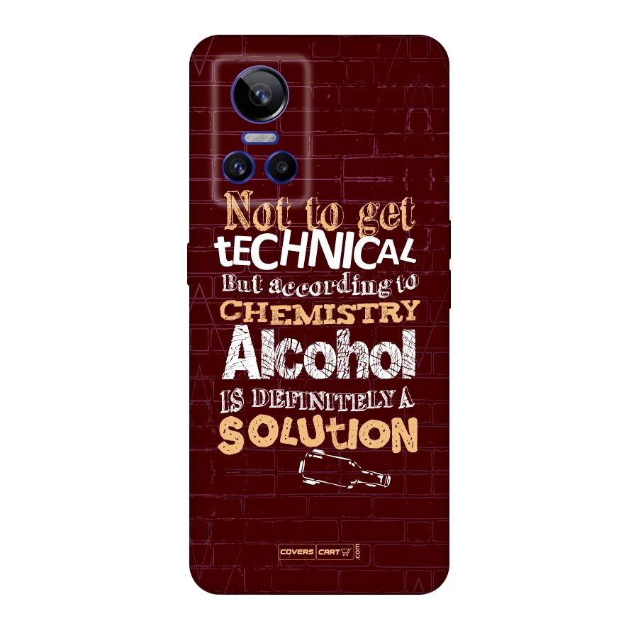 Alcohol is Definitely a Solution Original Polycarbonate Back Case for Realme GT Neo 3