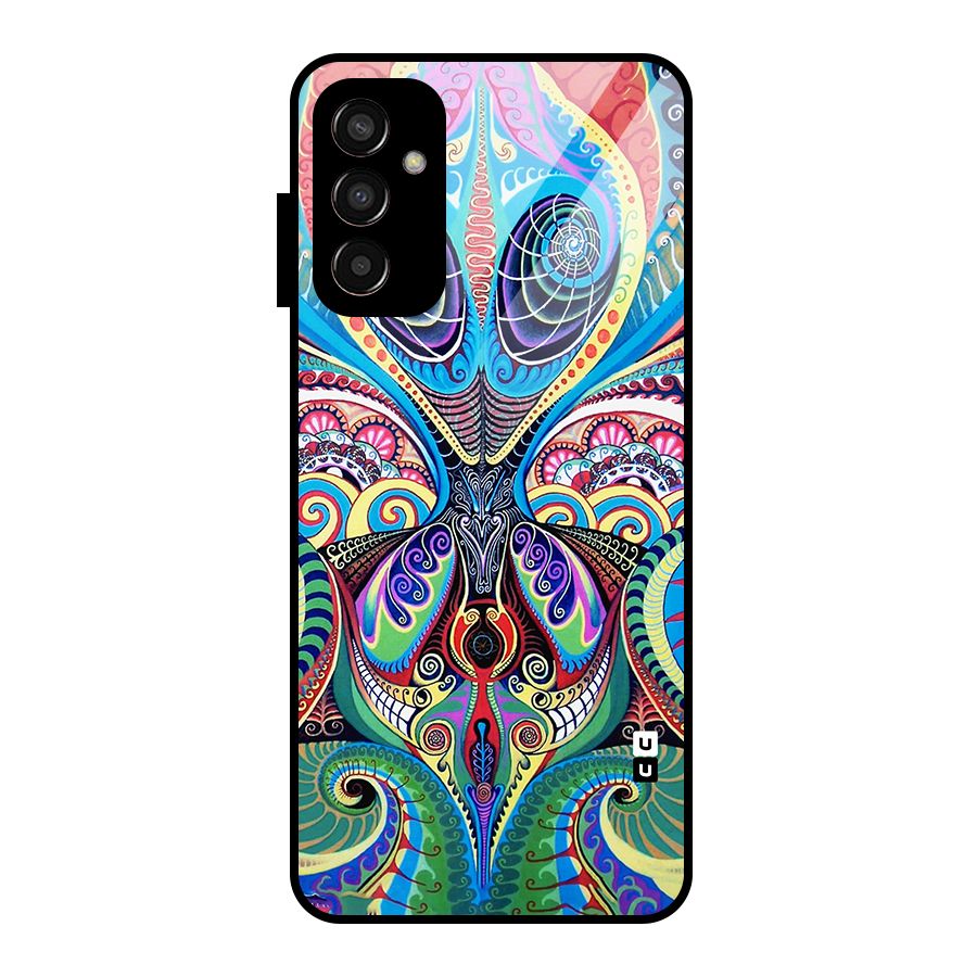 Alien Psychedelic Art Glass Back Case for Galaxy F13