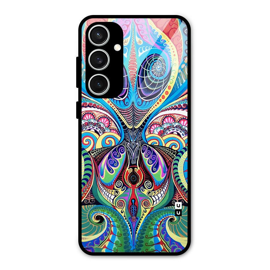 Alien Psychedelic Art Glass Back Case for Galaxy S23 FE