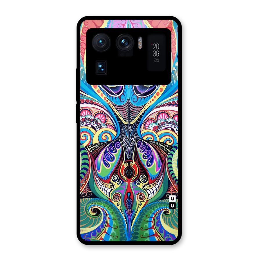 Alien Psychedelic Art Glass Back Case for Mi 11 Ultra