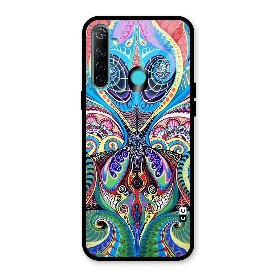 Alien Psychedelic Art Glass Back Case for Realme Narzo 10