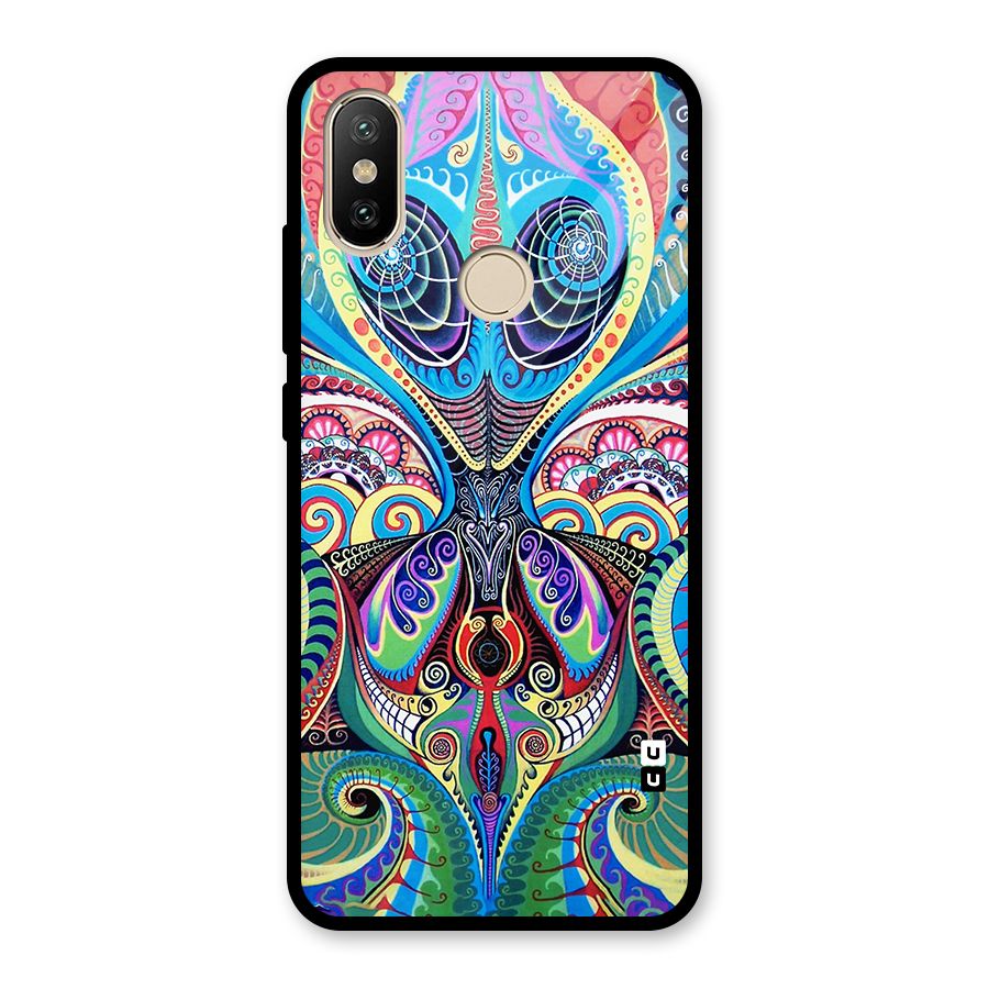 Alien Psychedelic Art Glass Back Case for Redmi A2