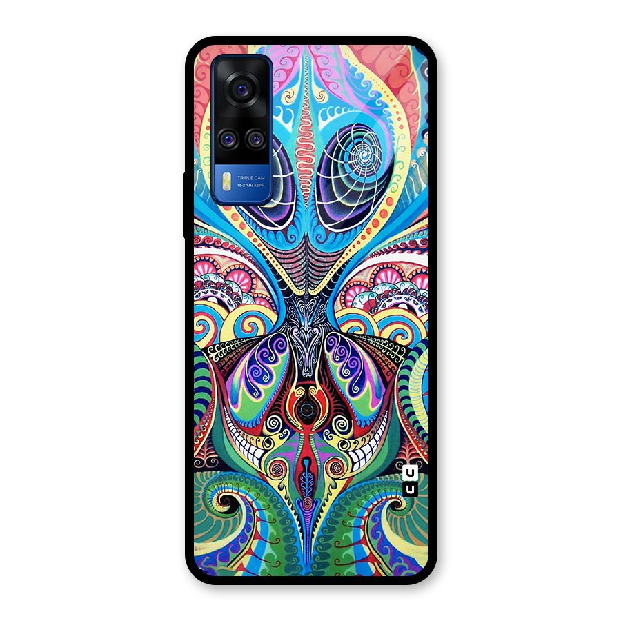 Alien Psychedelic Art Glass Back Case for Vivo Y31