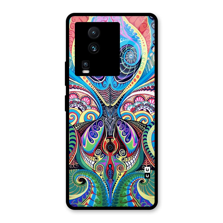 Alien Psychedelic Art Glass Back Case for Vivo iQOO Neo 7 Pro