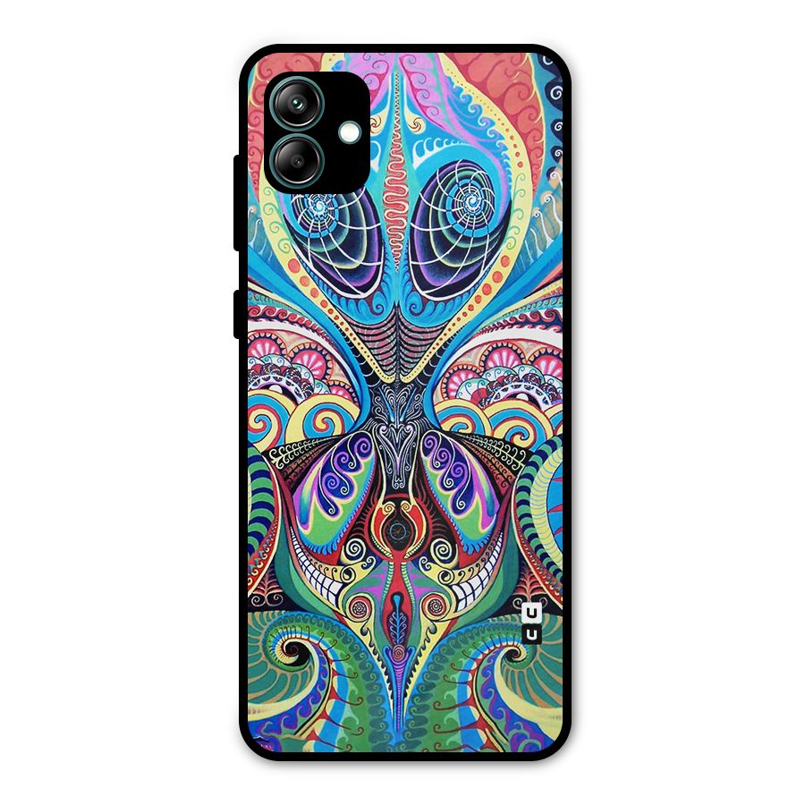 Alien Psychedelic Art Metal Back Case for Galaxy A04