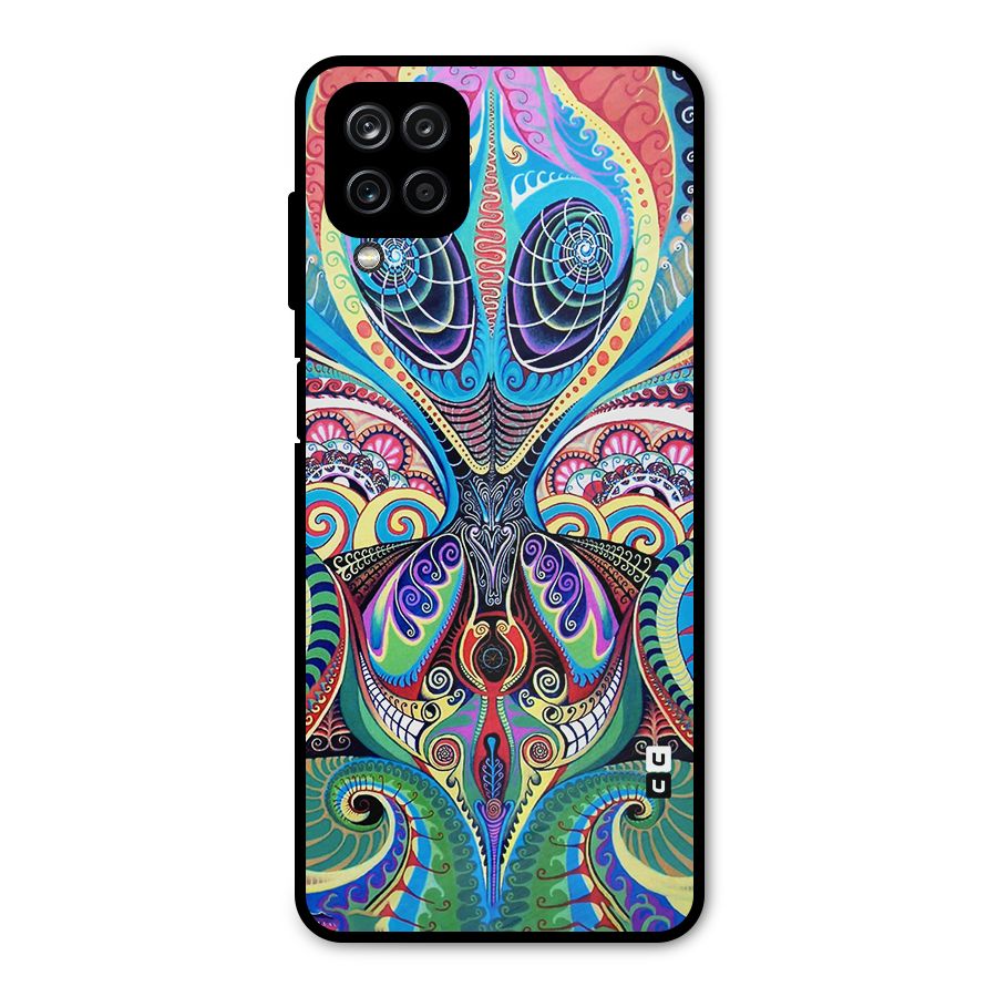 Alien Psychedelic Art Metal Back Case for Galaxy A12