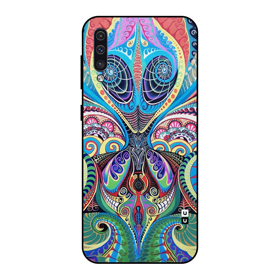 Alien Psychedelic Art Metal Back Case for Galaxy A30s