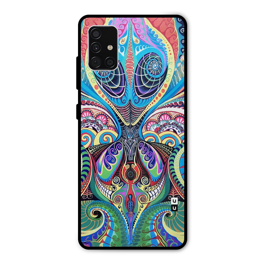 Alien Psychedelic Art Metal Back Case for Galaxy A51