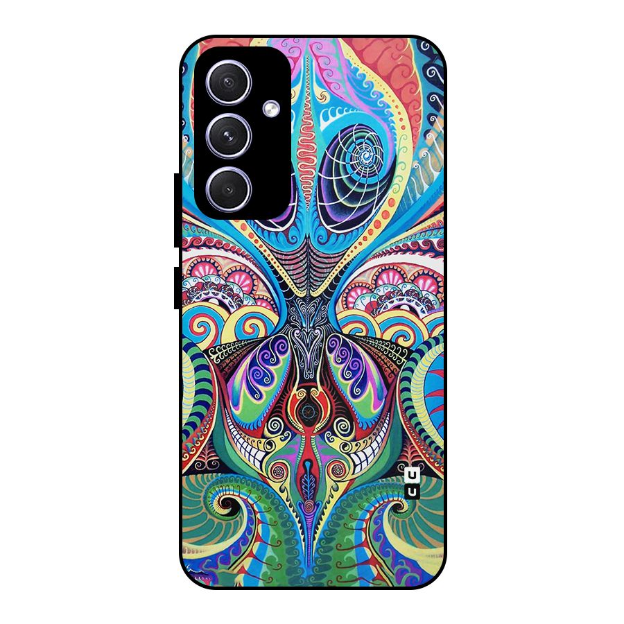 Alien Psychedelic Art Metal Back Case for Galaxy A54