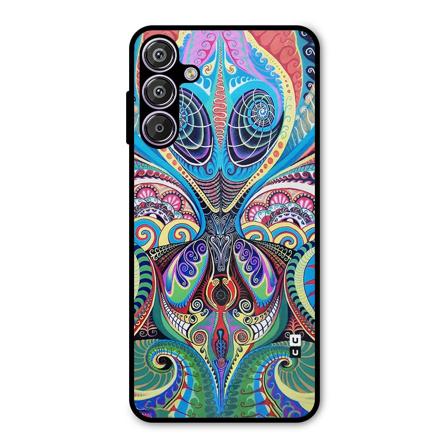 Alien Psychedelic Art Metal Back Case for Galaxy F15