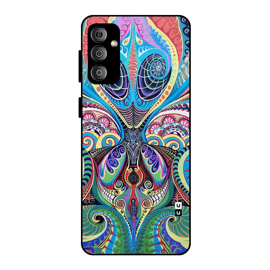 Alien Psychedelic Art Metal Back Case for Galaxy F23