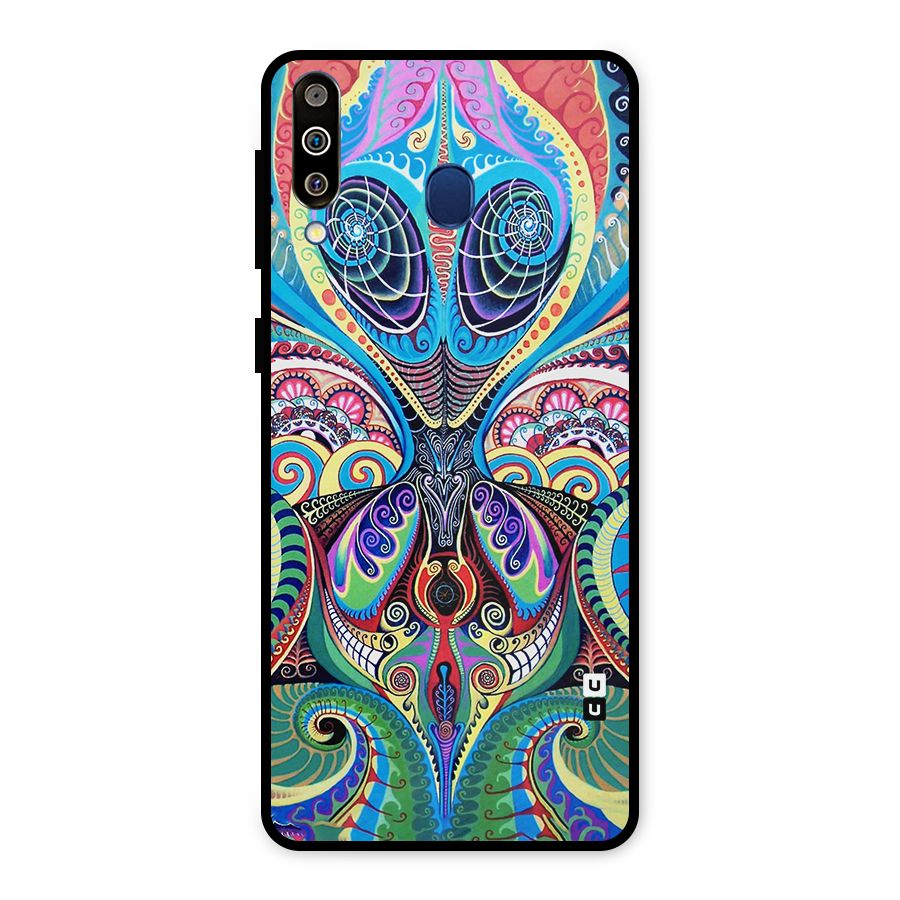 Alien Psychedelic Art Metal Back Case for Galaxy M30