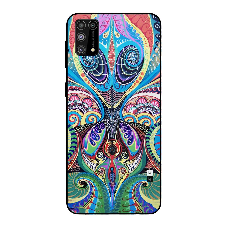 Alien Psychedelic Art Metal Back Case for Galaxy M31