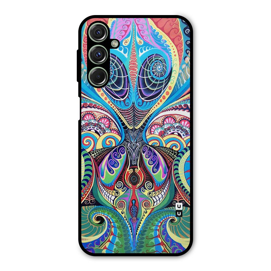 Alien Psychedelic Art Metal Back Case for Galaxy M34