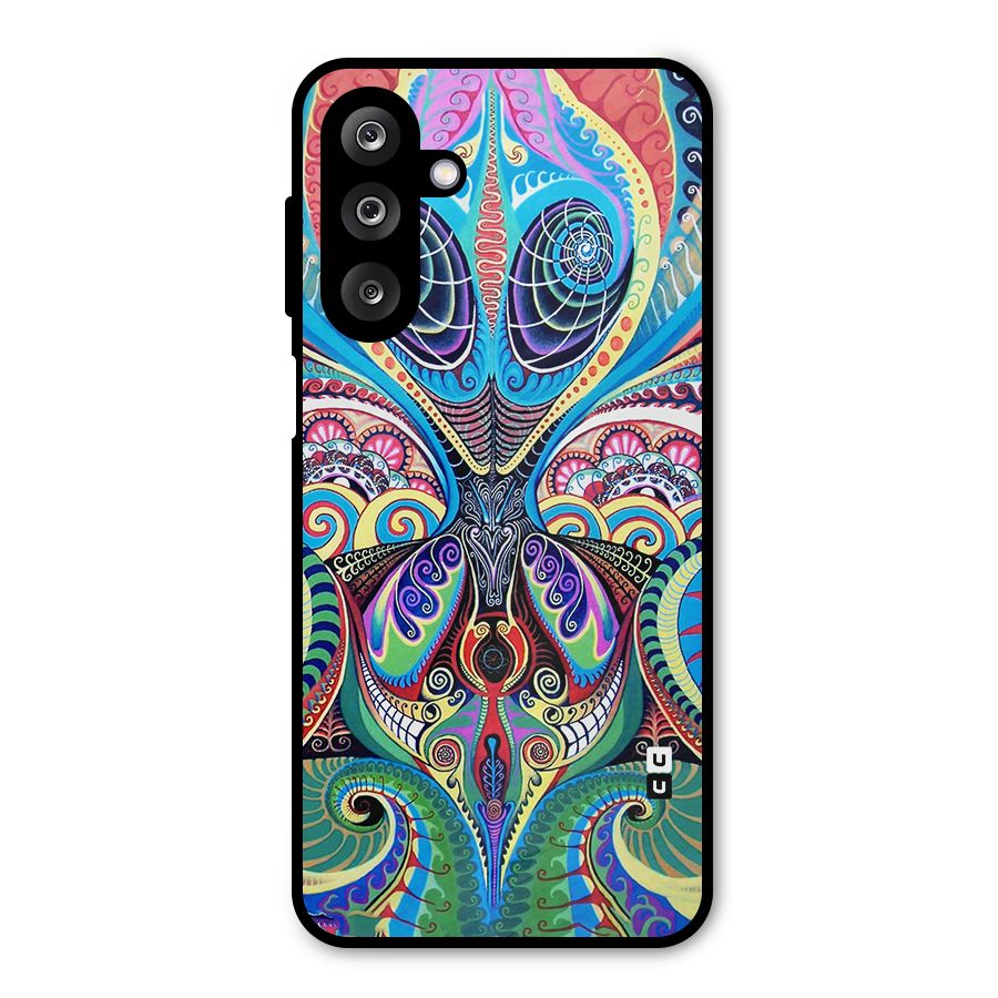 Alien Psychedelic Art Metal Back Case for Galaxy M36