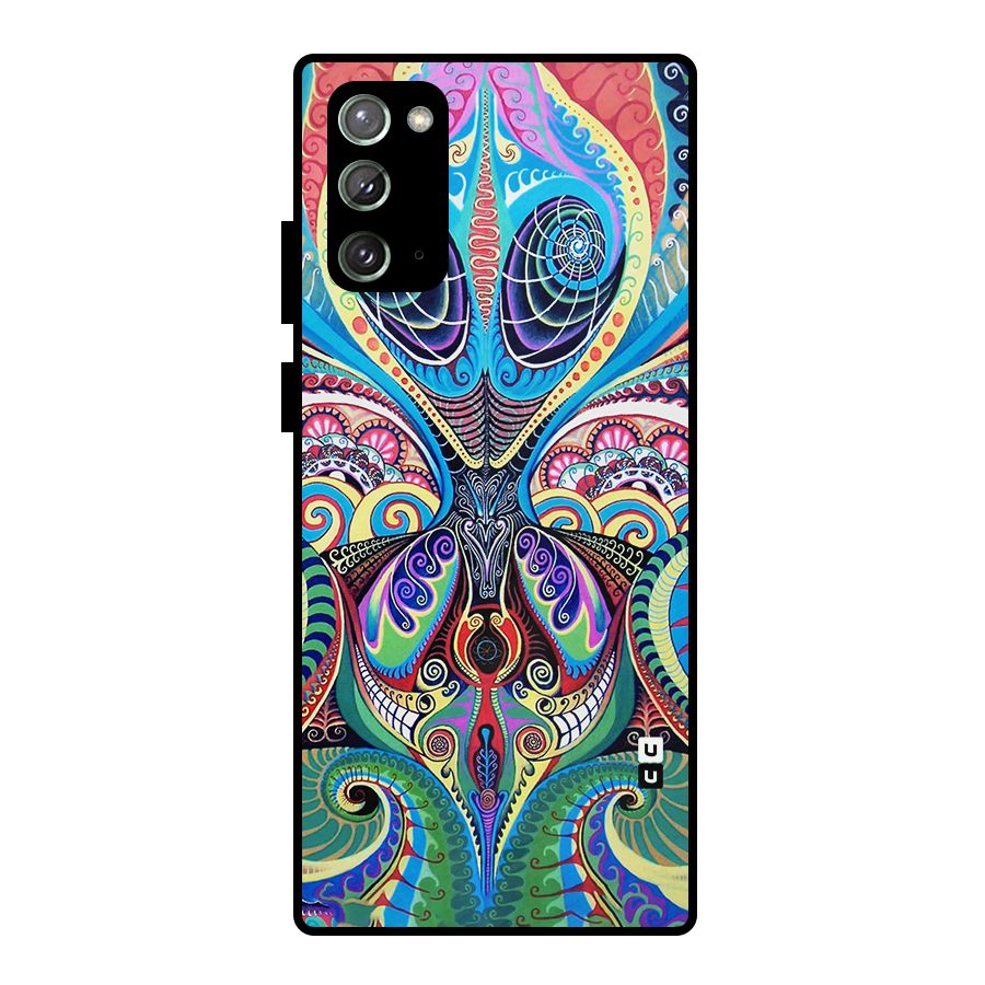 Alien Psychedelic Art Metal Back Case for Galaxy Note 20