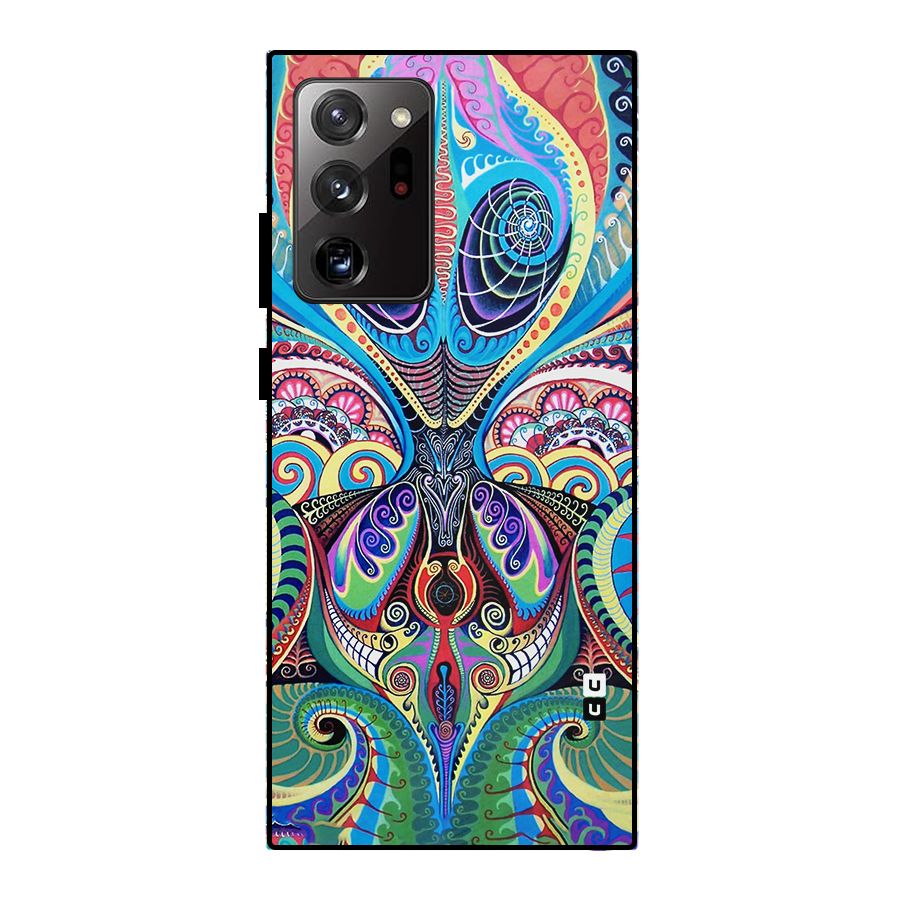 Alien Psychedelic Art Metal Back Case for Galaxy Note 20 Ultra