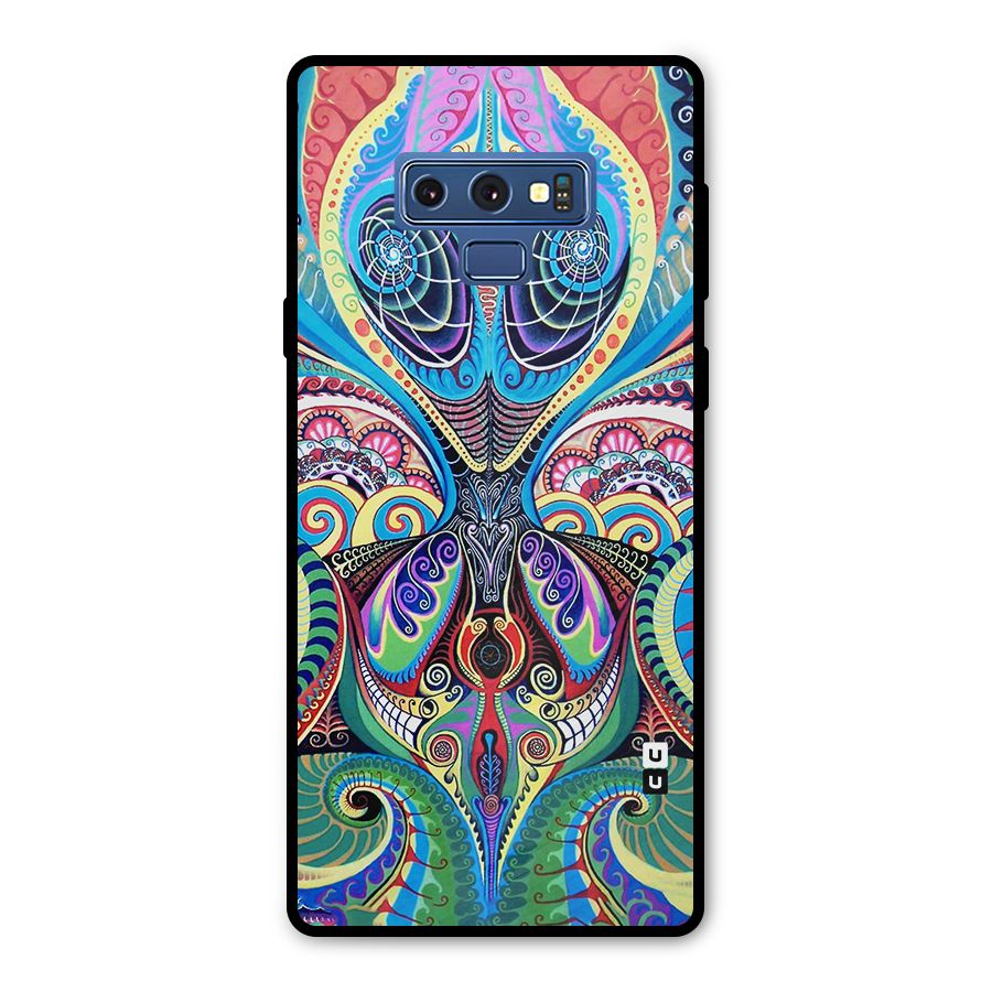 Alien Psychedelic Art Metal Back Case for Galaxy Note 9