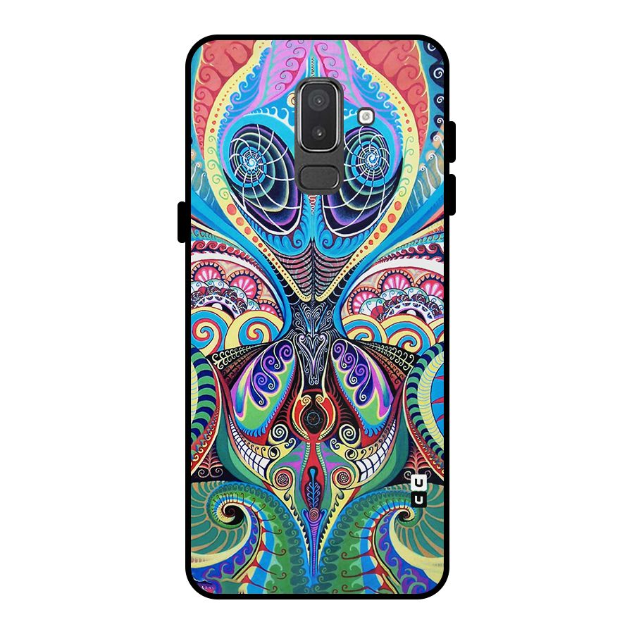 Alien Psychedelic Art Metal Back Case for Galaxy On8 (2018)