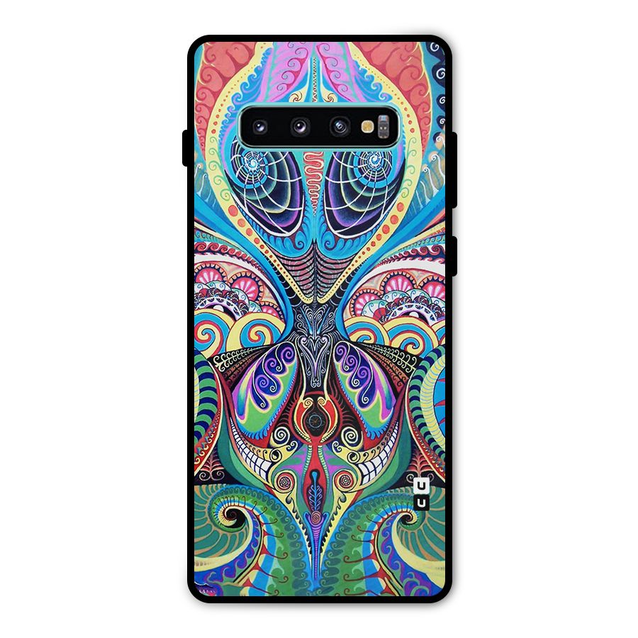 Alien Psychedelic Art Metal Back Case for Galaxy S10 Plus
