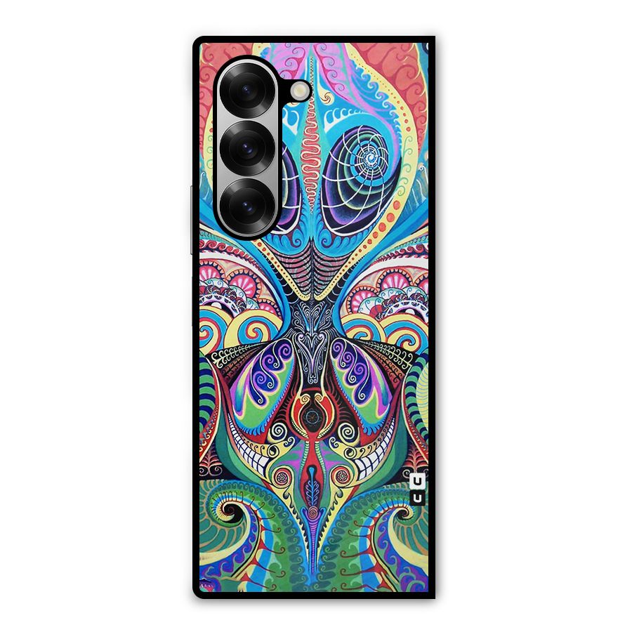 Alien Psychedelic Art Metal Back Case for Galaxy Z Fold6