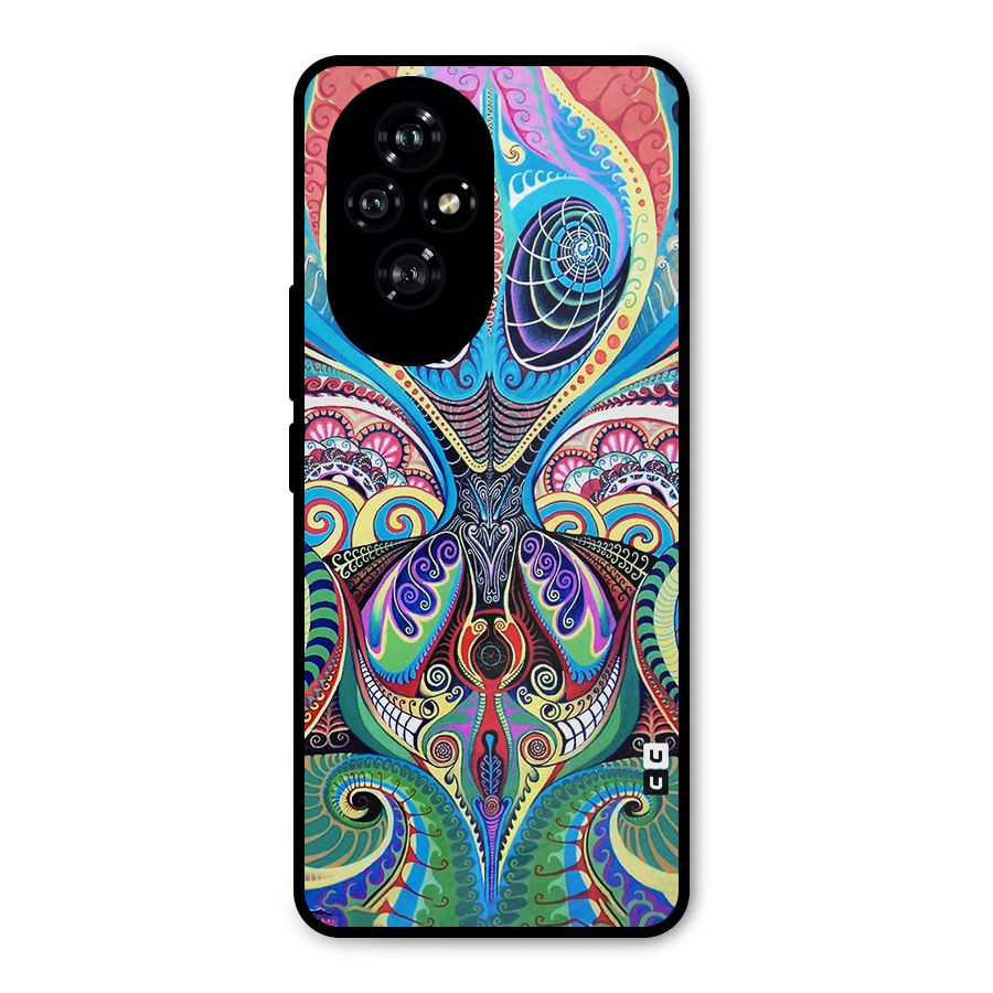 Alien Psychedelic Art Metal Back Case for Honor 200