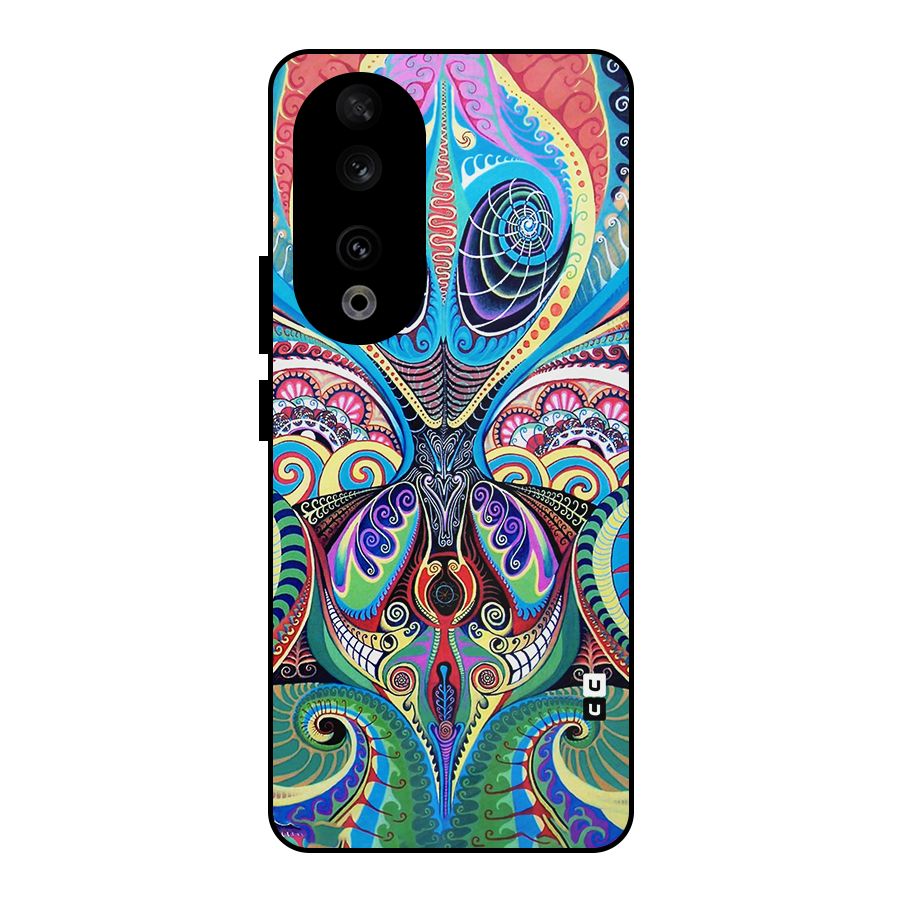 Alien Psychedelic Art Metal Back Case for Honor 90