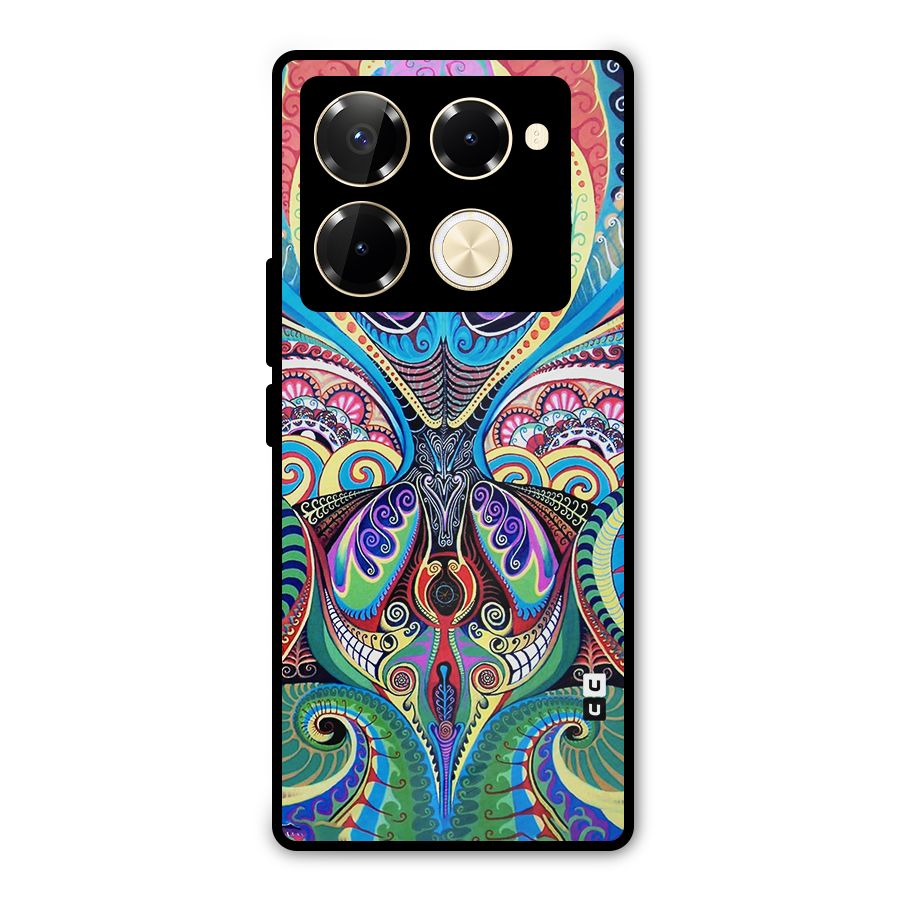 Alien Psychedelic Art Metal Back Case for Infinix Note 40 Pro Plus