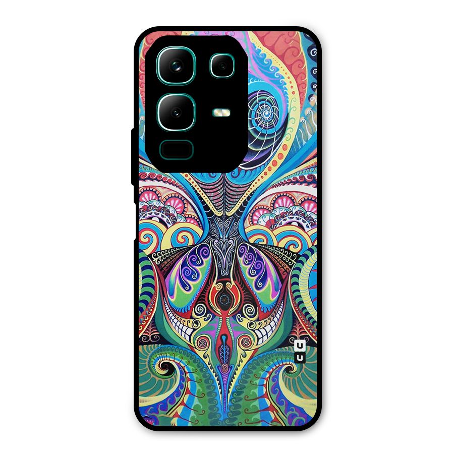 Alien Psychedelic Art Metal Back Case for Infinix Note 50x