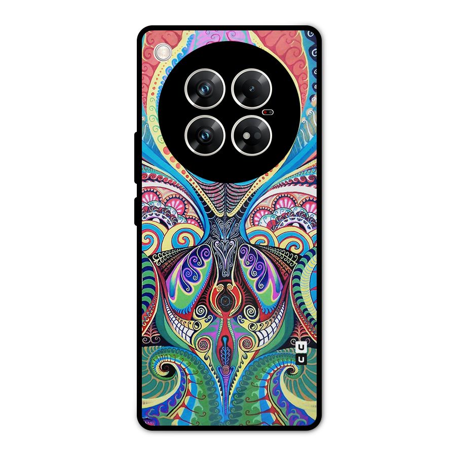 Alien Psychedelic Art Metal Back Case for Infinix Zero 40 5G