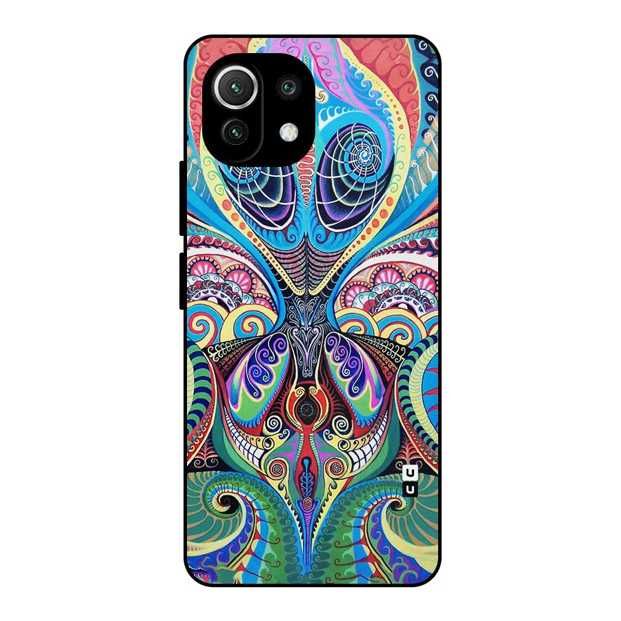Alien Psychedelic Art Metal Back Case for Mi 11 Lite NE 5G