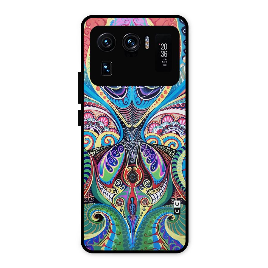 Alien Psychedelic Art Metal Back Case for Mi 11 Ultra