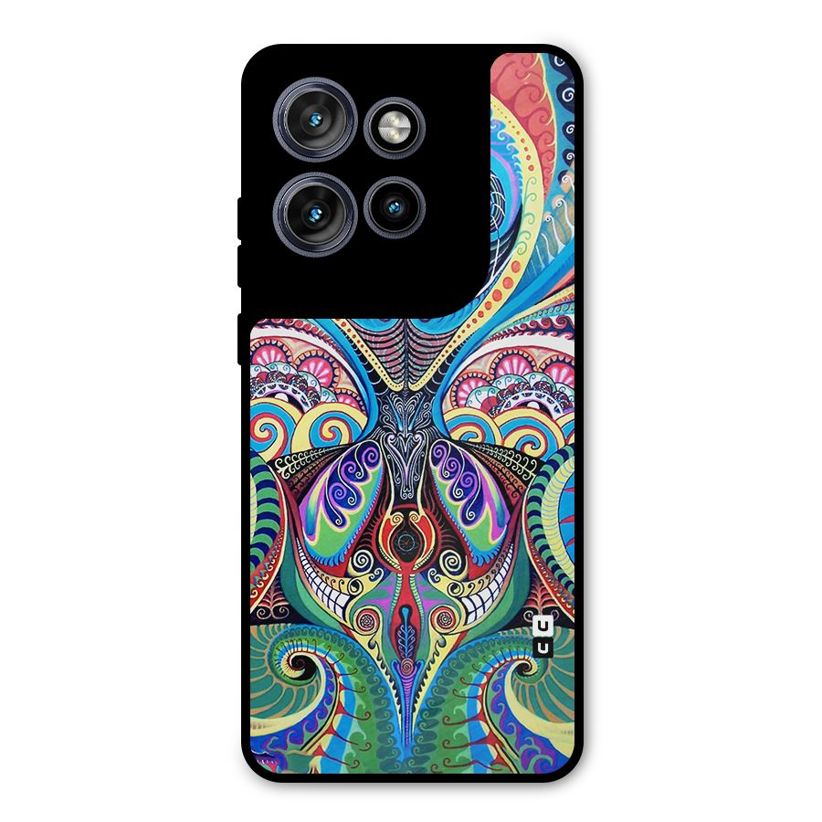 Alien Psychedelic Art Metal Back Case for Motorola Edge 50 Neo