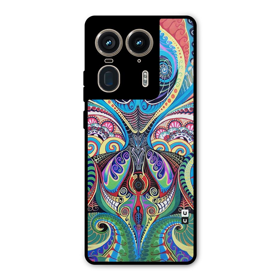 Alien Psychedelic Art Metal Back Case for Motorola Edge 50 Ultra
