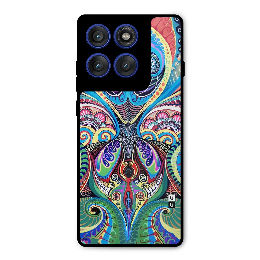Alien Psychedelic Art Metal Back Case for Motorola Edge 60 Pro