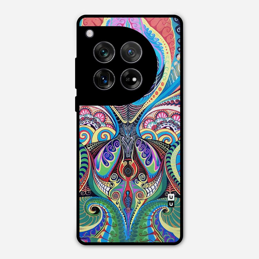 Alien Psychedelic Art Metal Back Case for OnePlus 12
