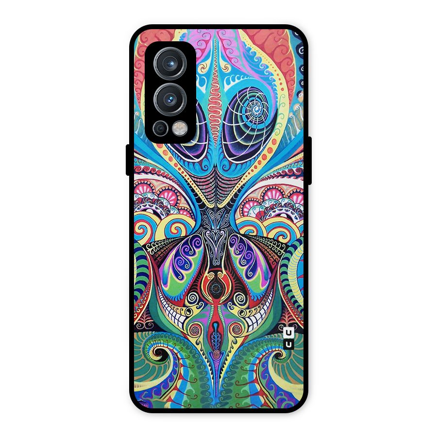 Alien Psychedelic Art Metal Back Case for OnePlus Nord 2 5G