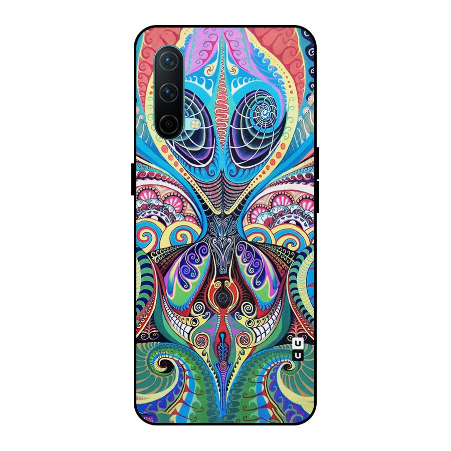 Alien Psychedelic Art Metal Back Case for OnePlus Nord CE 5G