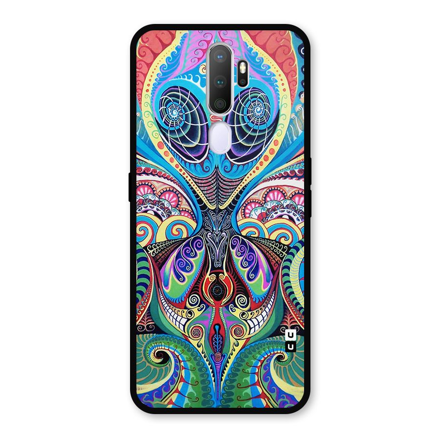 Alien Psychedelic Art Metal Back Case for Oppo A9 (2020)