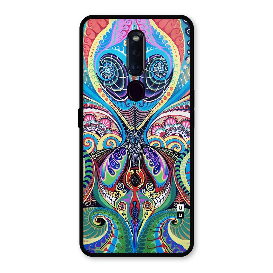 Alien Psychedelic Art Metal Back Case for Oppo F11 Pro