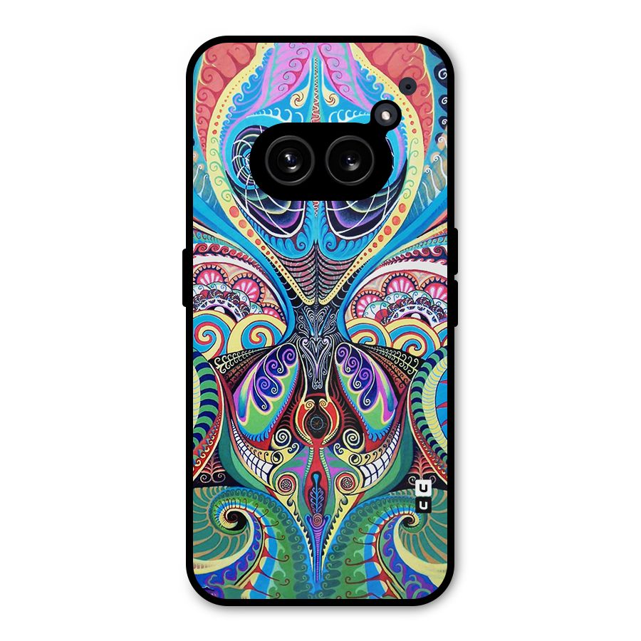 Alien Psychedelic Art Metal Back Case for Nothing Phone 2a
