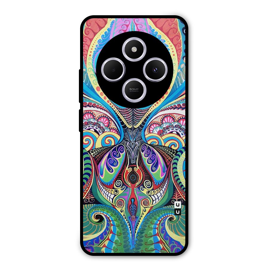 Alien Psychedelic Art Metal Back Case for Poco C75 5G