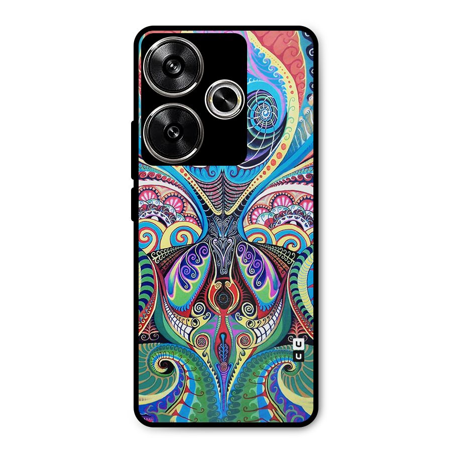 Alien Psychedelic Art Metal Back Case for Poco F6