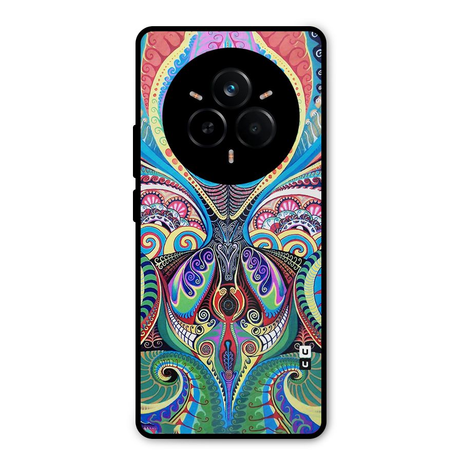 Alien Psychedelic Art Metal Back Case for Realme 14 Pro