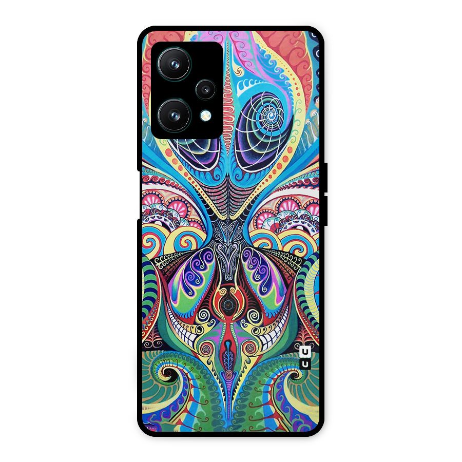 Alien Psychedelic Art Metal Back Case for Realme 9 Pro 5G