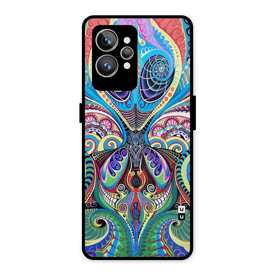 Alien Psychedelic Art Metal Back Case for Realme GT2 Pro
