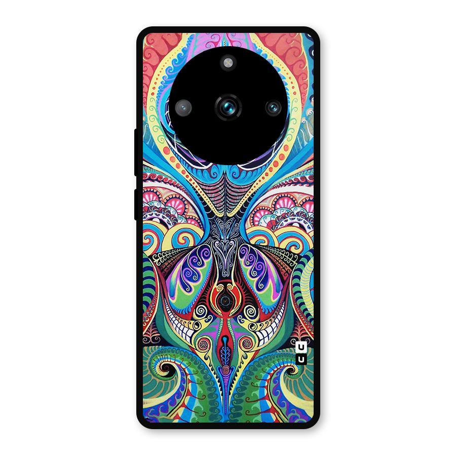 Alien Psychedelic Art Metal Back Case for Realme Narzo 60 Pro