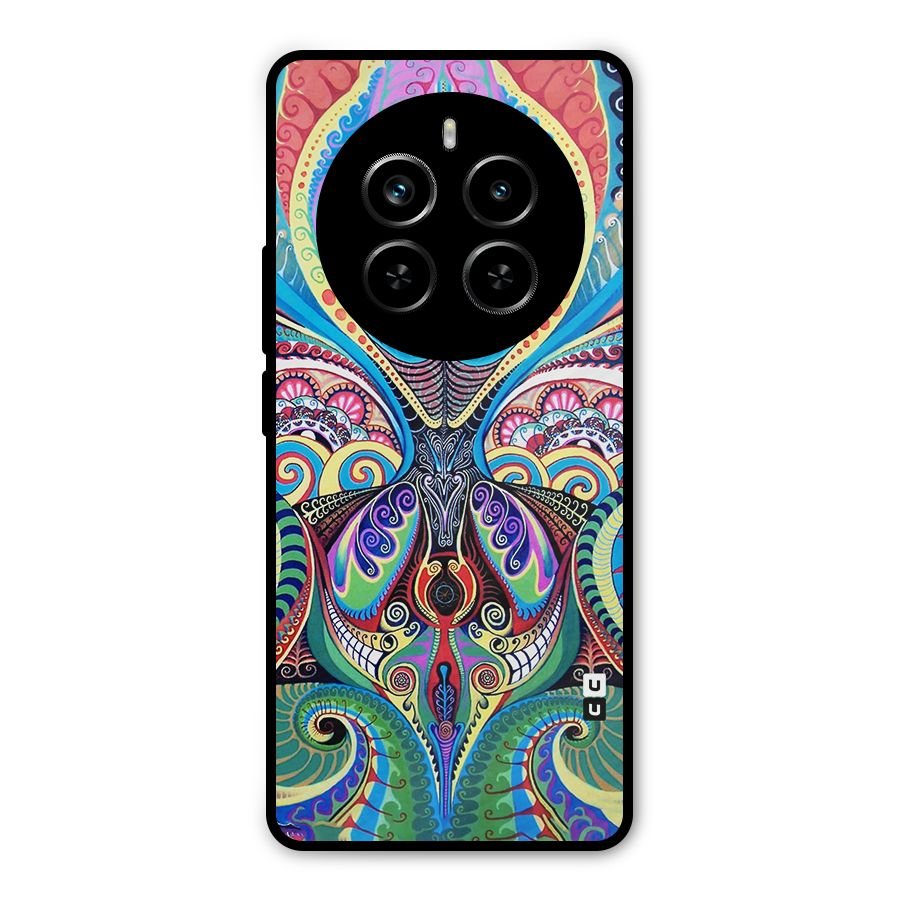 Alien Psychedelic Art Metal Back Case for Realme P1 Pro