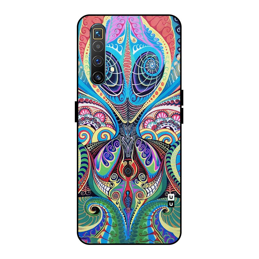 Alien Psychedelic Art Metal Back Case for Realme X3 SuperZoom